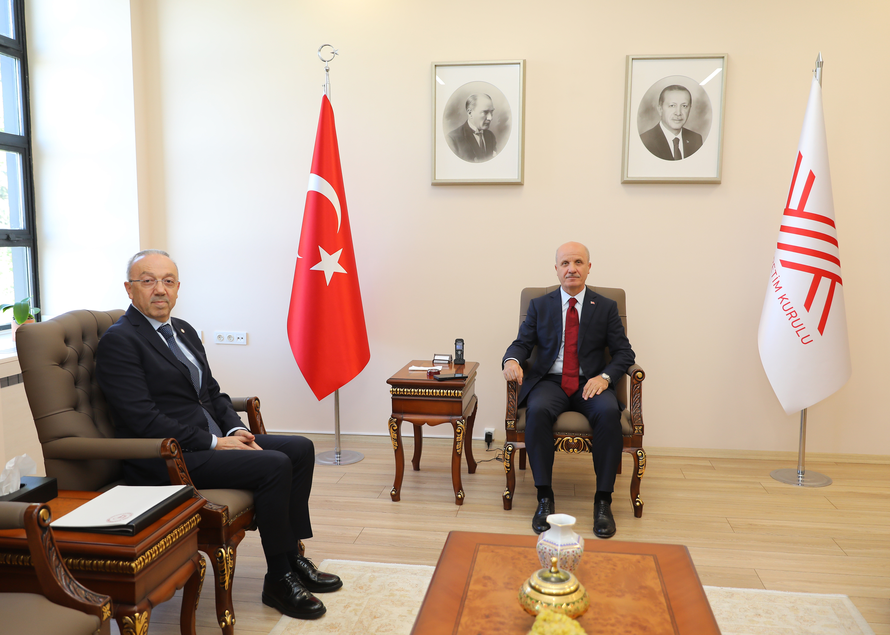 Yükseköğretim Kurulu Başkanı Prof. Dr. Erol Özvar ile YÖK Başkanlığı'nda Görüşme Gerçekleştirildi
